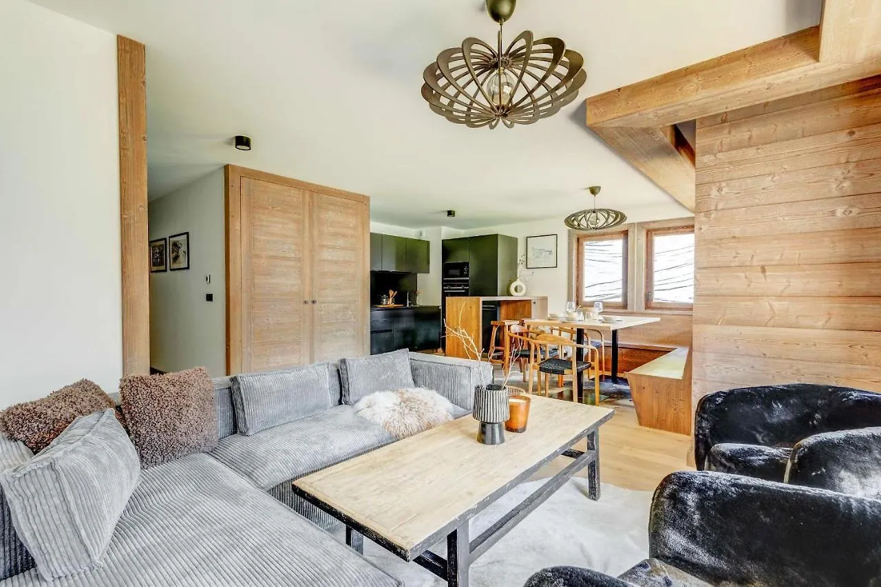 4-Room Apartment With Garden, Gym And Shared Spa Megeve