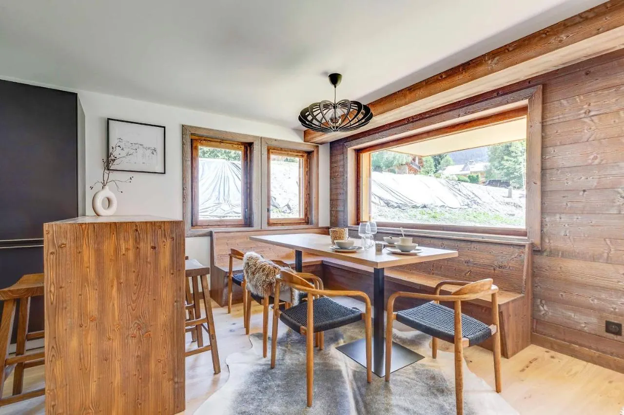4-Room Apartment With Garden, Gym And Shared Spa Megeve