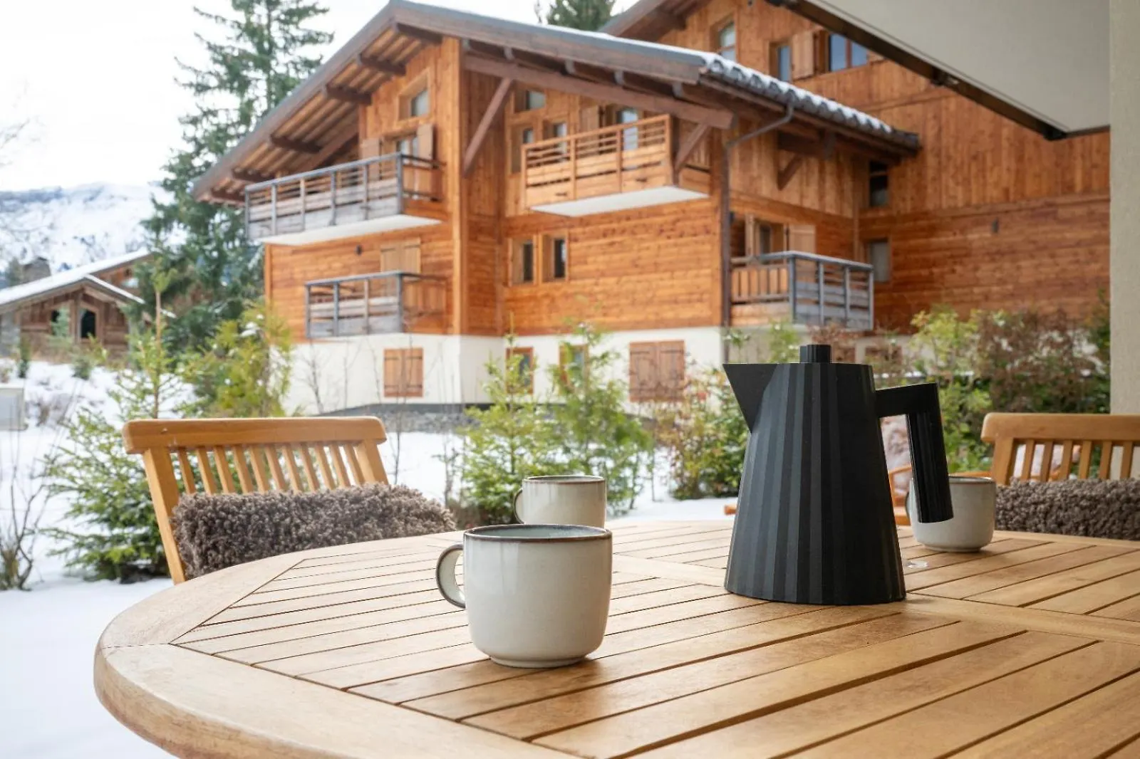 4-Room Apartment With Garden, Gym And Shared Spa Megeve
